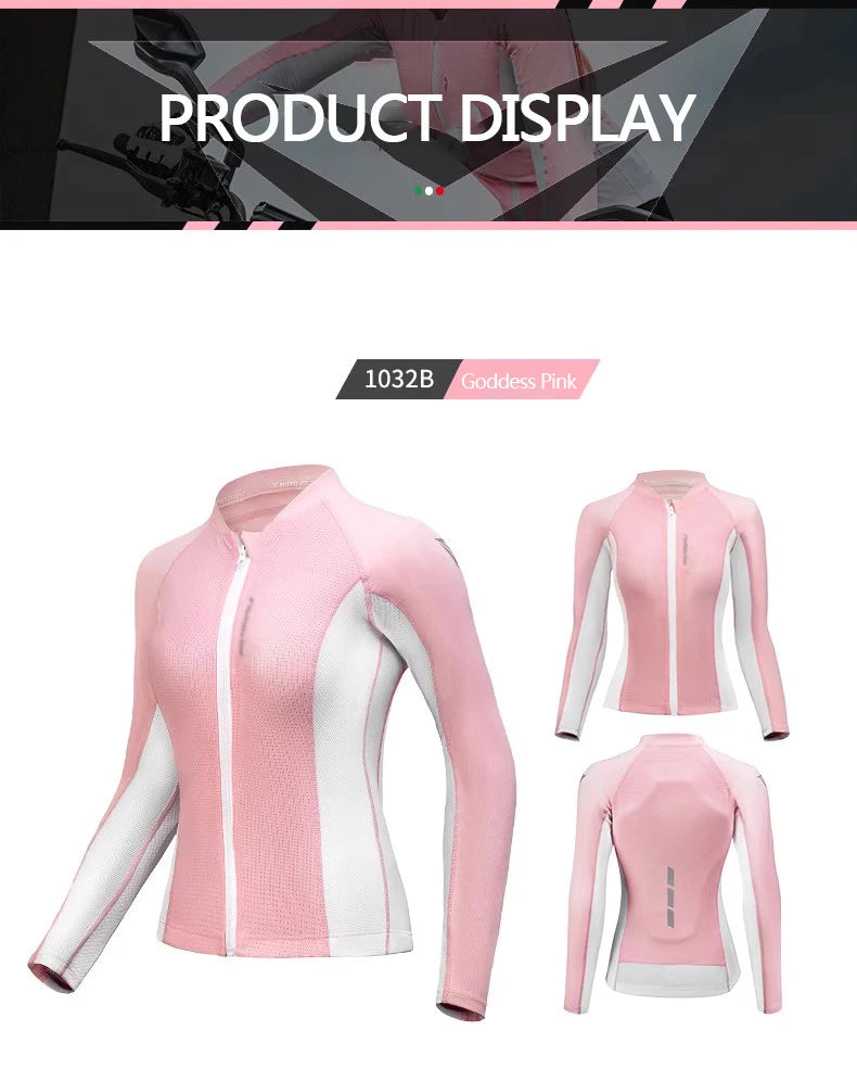 Motorcycle riding suits, all-season mesh breathable, spring and summer women's fitted, anti-drop, quick-drying clothes