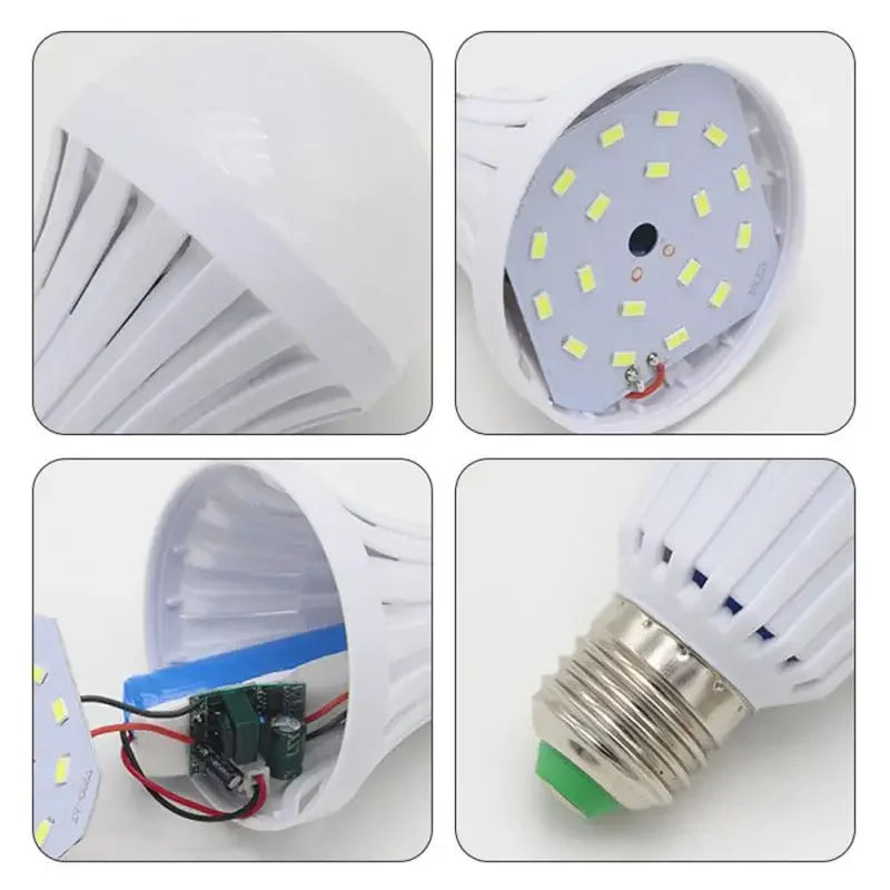 oobest 2024 New Rechargeable Emergency Led Light Bulb 5/7/9/15w Light Bulb Water Portable Spotlights Smart Emergency Bulb