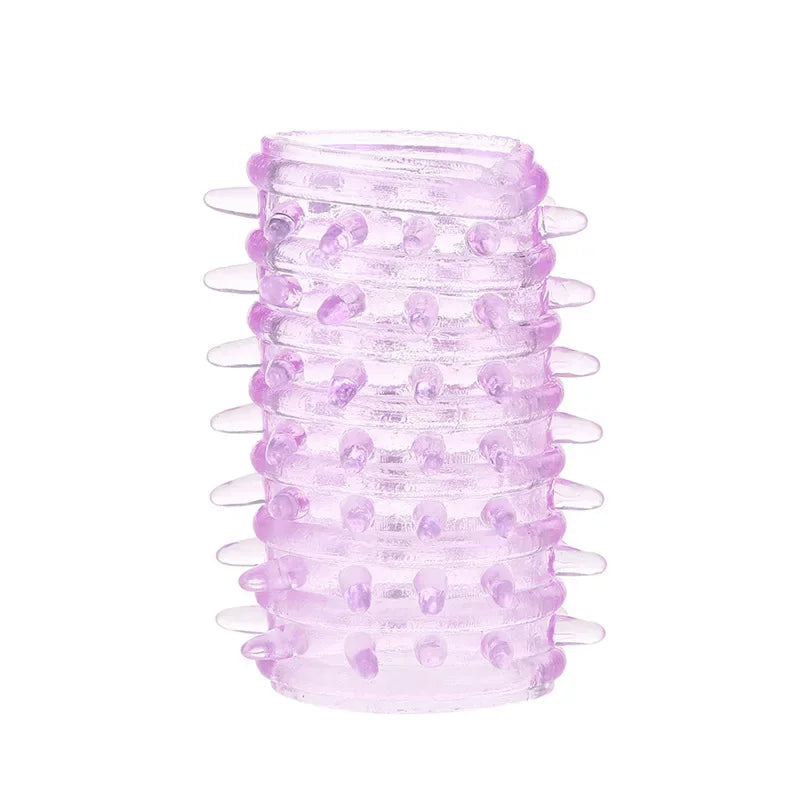 Male Silicone Penis Sleeve 1 Pcs Cock Ring Extender Men Ejaculation Lock Delayed G-spot Massage Reusable Adult Sex Product