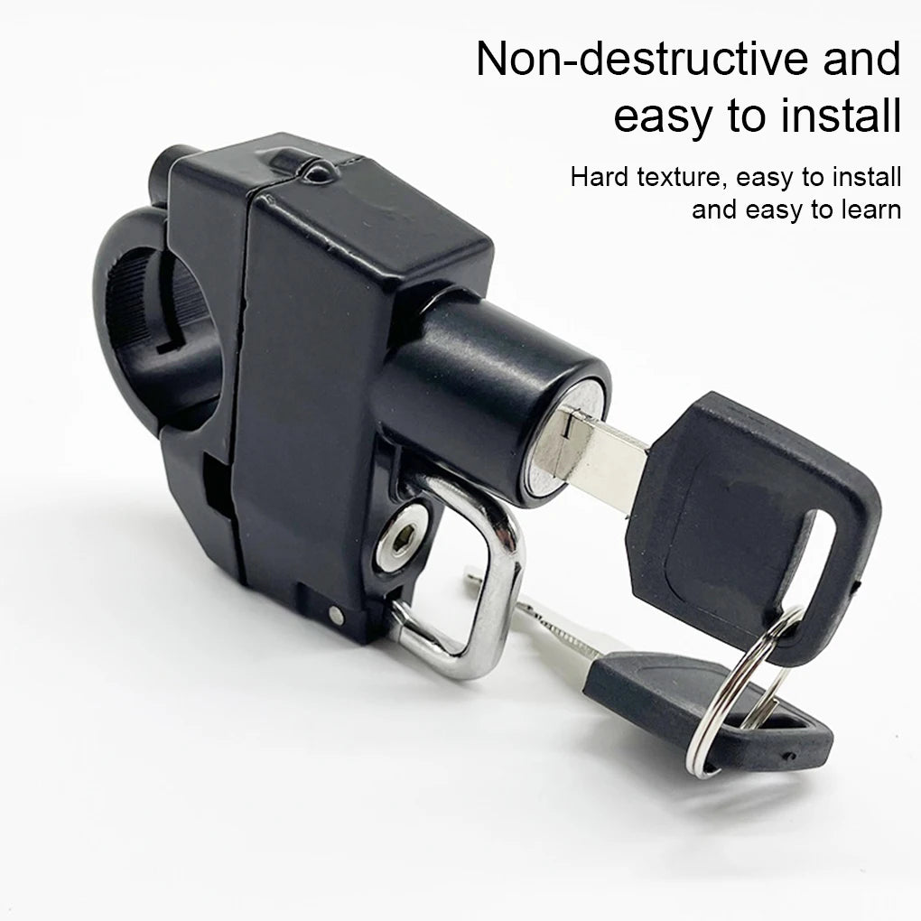 Helmet Lock Anti-theft Locker, Locking Device. Rustproof, Fine Workmanship. Compact Size, Convenient. Motorcycle Supplies.