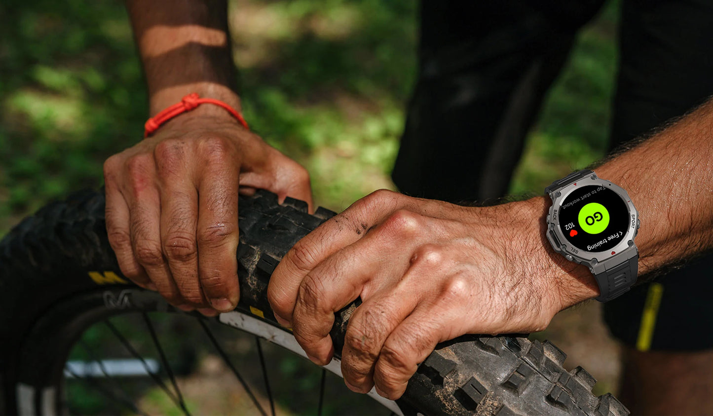 2025 New Military Smart Watch Built-in GPS Compass Barometric Altimeter 5ATM Waterproof Sport Smartwatch Men Bluetooth Call