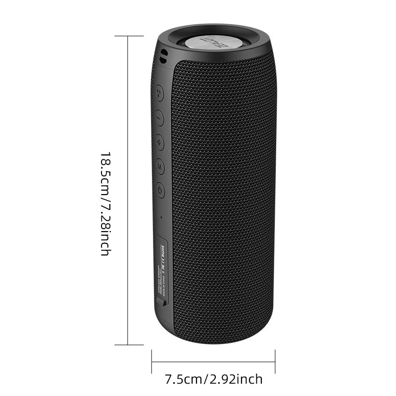 ZEALOT S51 Powerful Bluetooth Speaker Bass Wireless Speakers Subwoofer Waterproof Sound Box Support TF, TWS, USB Flash Drive