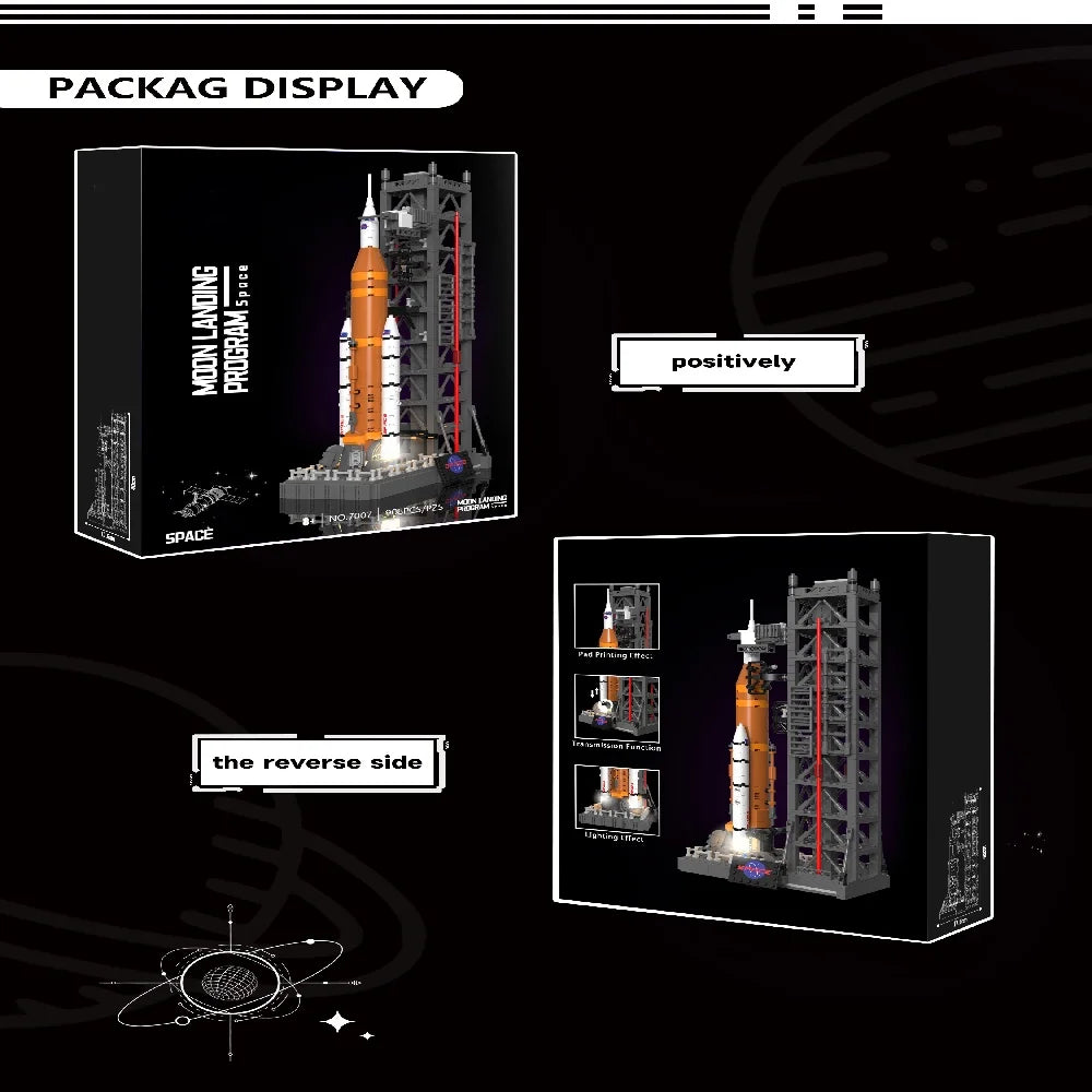 Technology Space Launch System Building Set Version Compatible Rocket Building Blocks Assemble Bricks Toys Gift For Children Kid