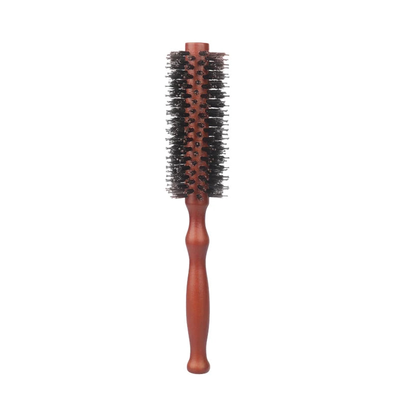 6 Types Curly Hair Comb Hairdressing Styling Tools Wooden Handle Bristle Rolling Hairbrush Combs