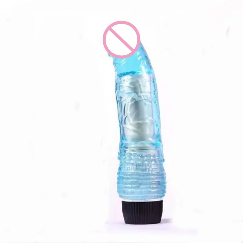 Dildo Vibrator Sex Toy Male Realistic Dildo TPE Jelly Penis Vibrating Vagina Massager Female Clitoral  Stimulation Masturbator