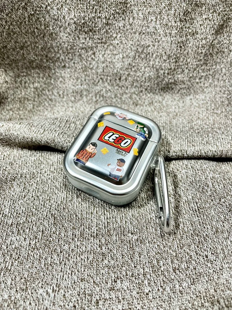Plating Building Block Airpods4 Protective Cover Airpodspro2 Protective Case Airpods3 Apple Headphone Airpods2 Protective Case