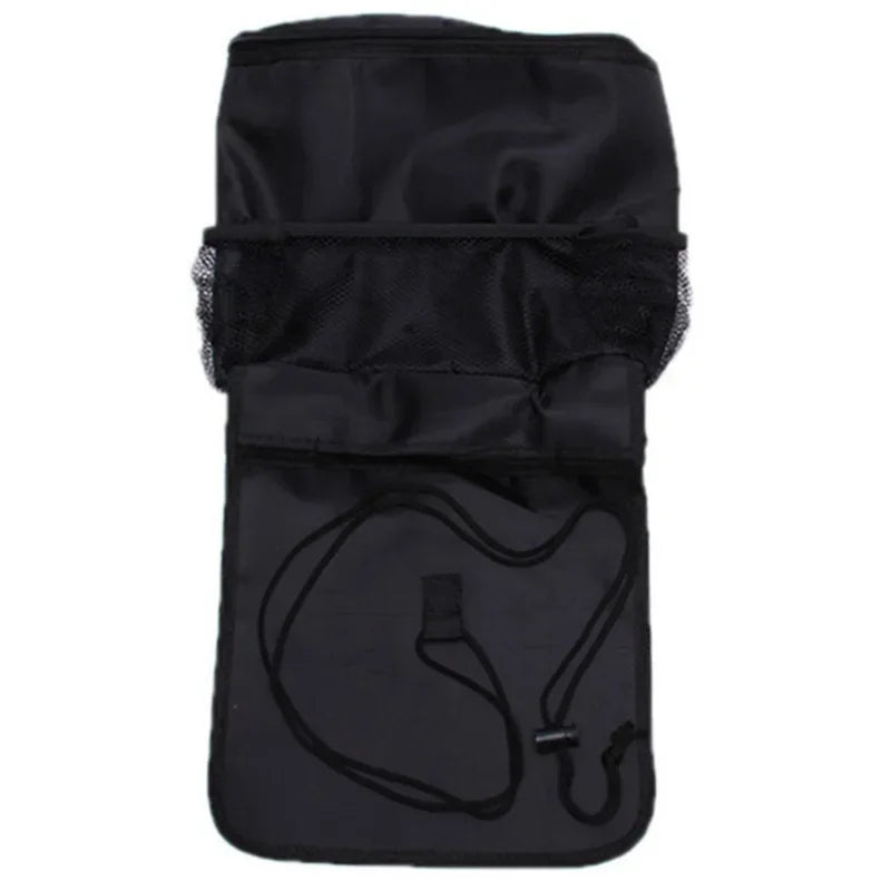 Auto Seat Back Multi-Pocket Ice Pack Bag Hanging Organizer Collector Storage Box Car Interior Accessories Black Stowing Tidying