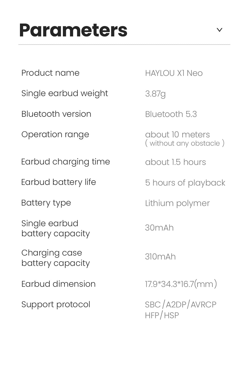 HAYLOU X1 Neo TWS Bluetooth 5.3 Earphones 0.06s Low Latency 20H Battery Life Lightweight Touch Control Wireless Headphone Earbud