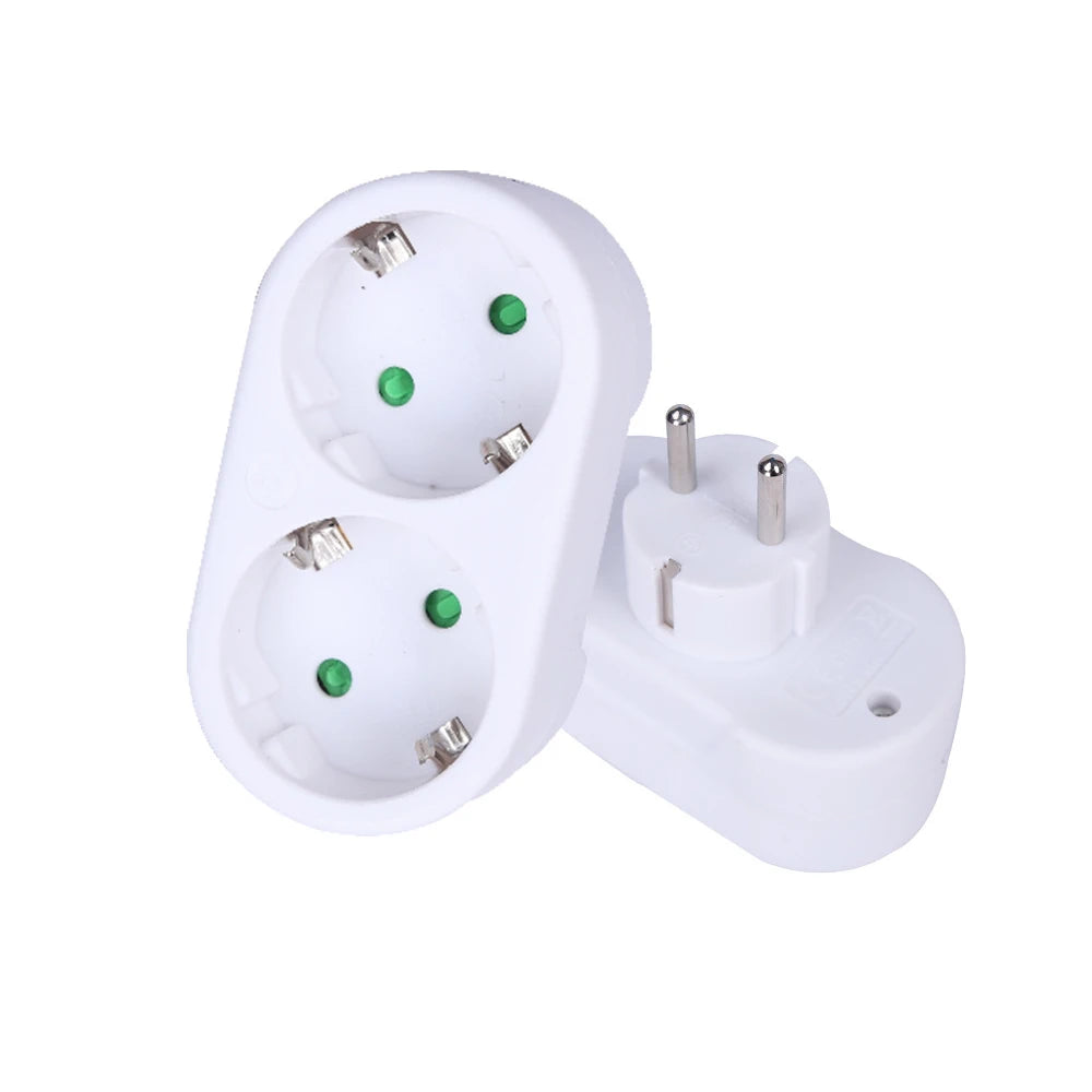 European Plug German Standard Wall Socket Extension Plug 1 to 3 Wall Plug Power Supply Expansion Converter Conversion Plug