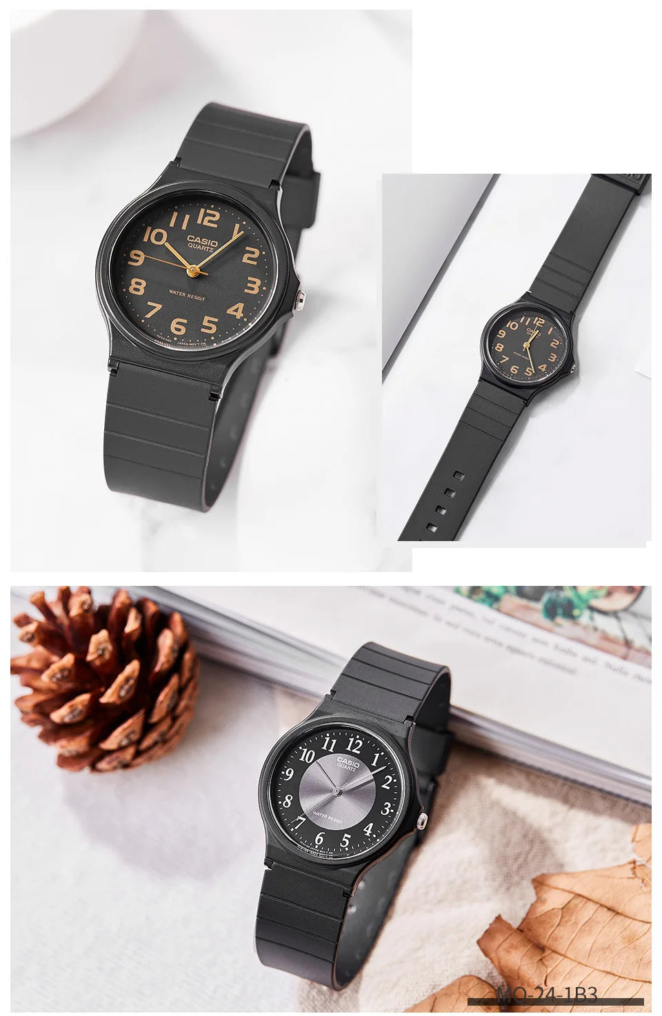 Casio watch men top brand set 30m Waterproof  quartz military wrist Watch relogio MQ-24-1B2/1B3