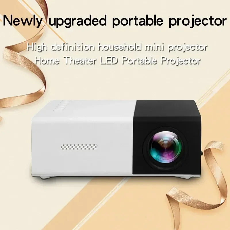 2024 New YG300 Mini LED Projector Yg300 Upgraded Version 1000 Lumen 320x240P HDMI-compatible USB Audio Home Media Player Beamer