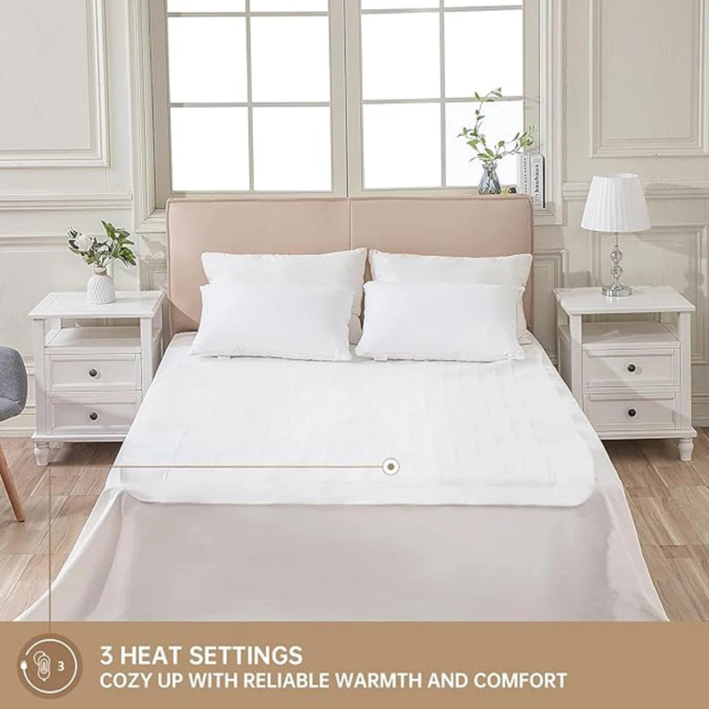RuiAnBao Electric Heated Blanket Queen Size Double 160*130cm with Timer 220V Thermal Mattress Topper Winter Bed Warmer