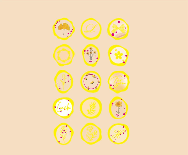 Mr.Paper 4 Style Fire Paint Seal Drip Glue Stickers Good-Looking Envelopes Sealing Paste Handbook Decoration Sticker Stationery