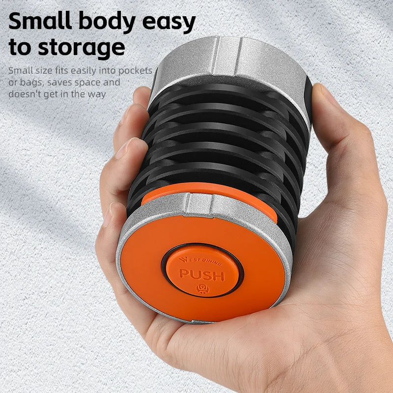 WEST BIKING Folding Bike Lock Combination Anti-theft Lock Portable E-Bike Heavy Duty Chain Lock Bicycle Cycling Accessories