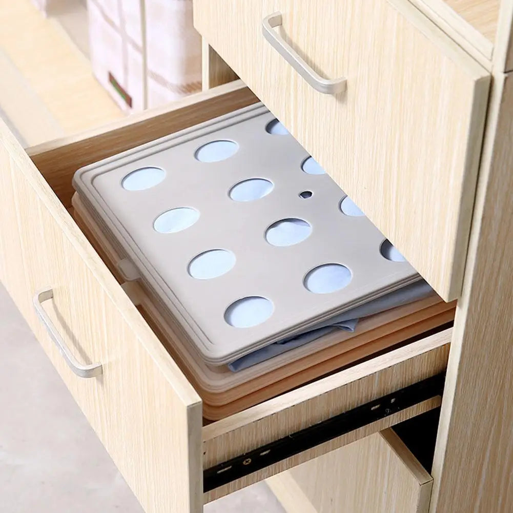Stackable Shirt Organizer Boards Foldable Clothes Storage Space Saving Wardrobe Drawer Organizer for T Shirt Sweaters Closet Use