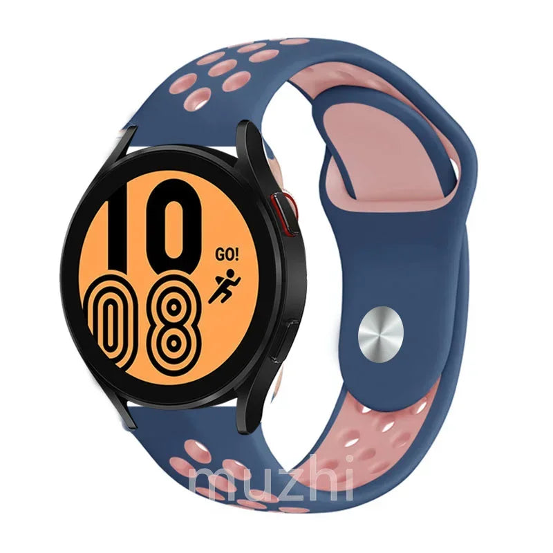 22mm 20mm watch Band for Samsung Galaxy Watch 7-6-5-pro-4-Classic/active 2 Silicone sport bracelet Huawei GT 4-3-2e-pro strap