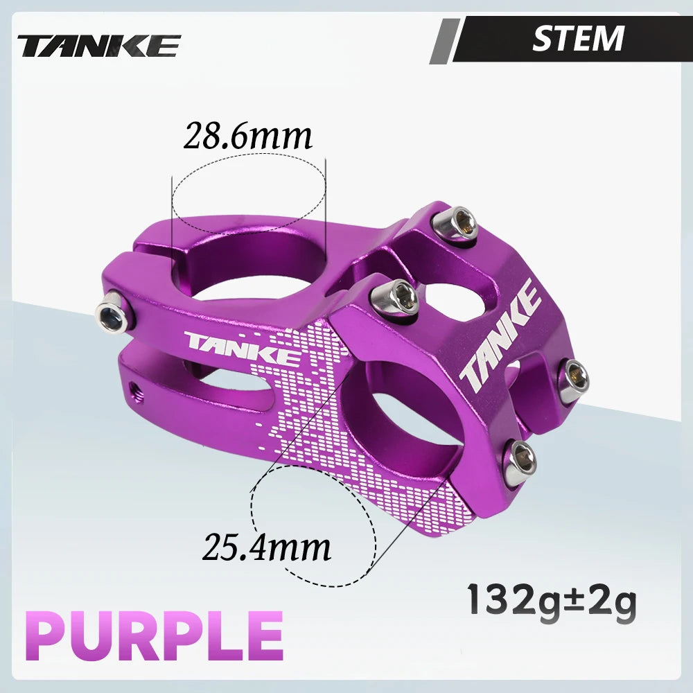 TANKE-MTB Road Bike Stem,CNC Aluminum Alloy Bicycle Parts,High-strength Short Handlebar ,022 XC AM,28.6mm,31.8mmWith cover