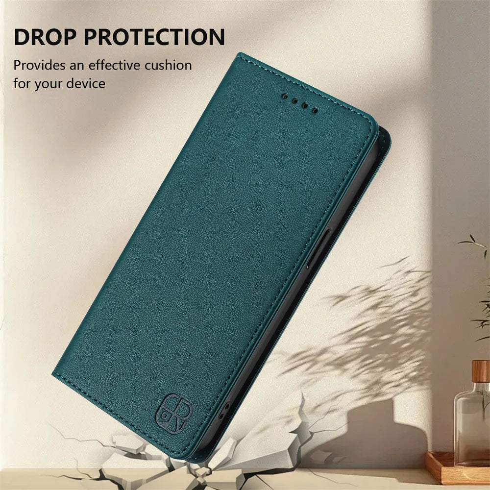 Magnetic Flip Leather Wallet Case For Samsung M62 M56 M55 M54 M53 M52 M36 M35 M34 M33 M32 M23 M15 M13 M12 M10 M05