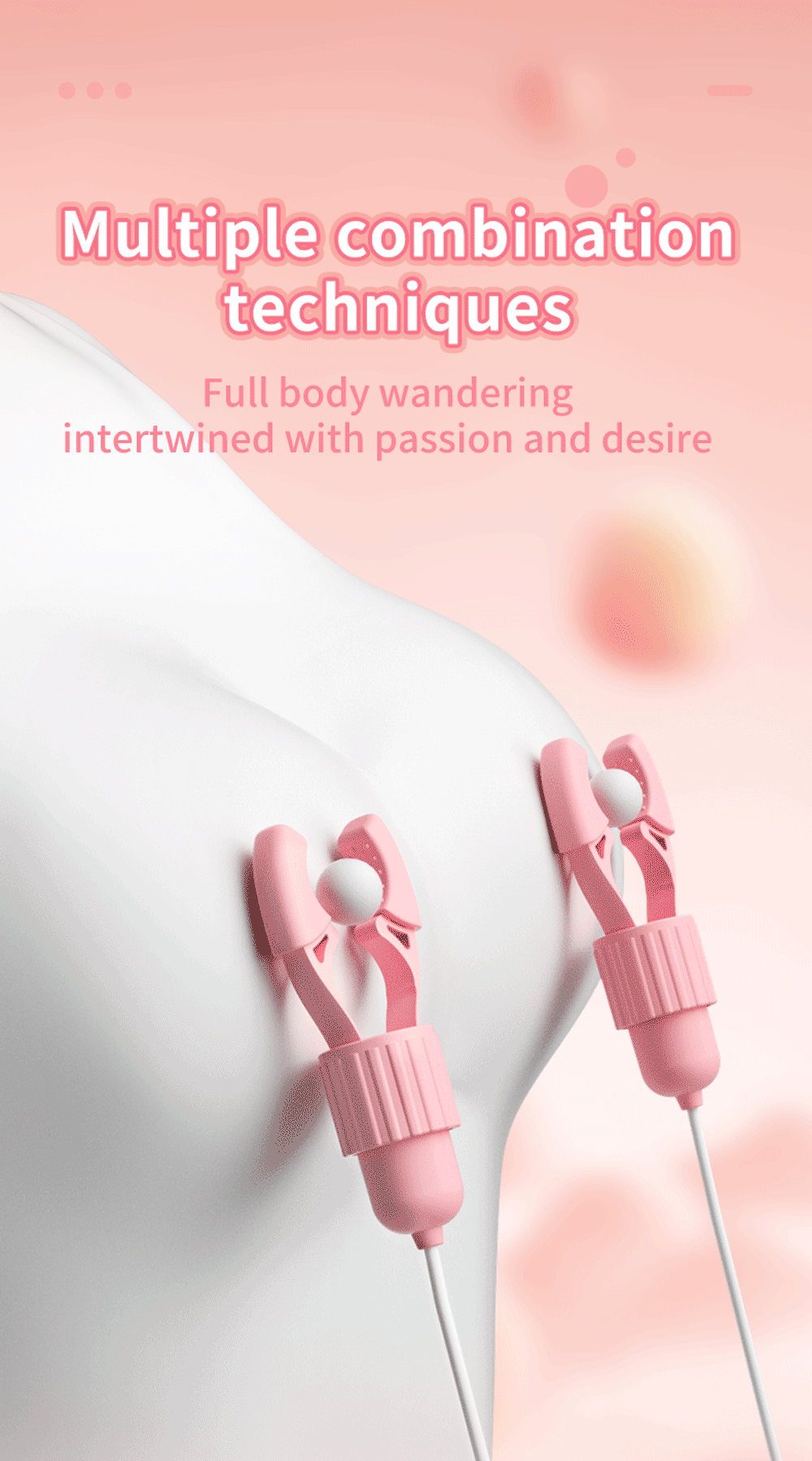 Nipple Vibrator Vibrating Clamps Clitoral Clip Breast Massage Clitoral Stimulation Masturbator Female Sex Toy for Women Adult18+