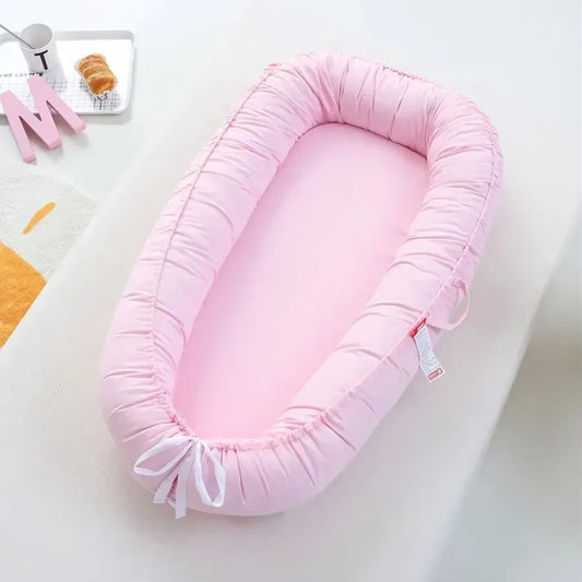 Portable Bassinet Travel Bed Bassinet Bumper with Pillow Portable Crib Gifts Cotton Baby Nest Bassinet Baby Cribs Cot Baby Bed