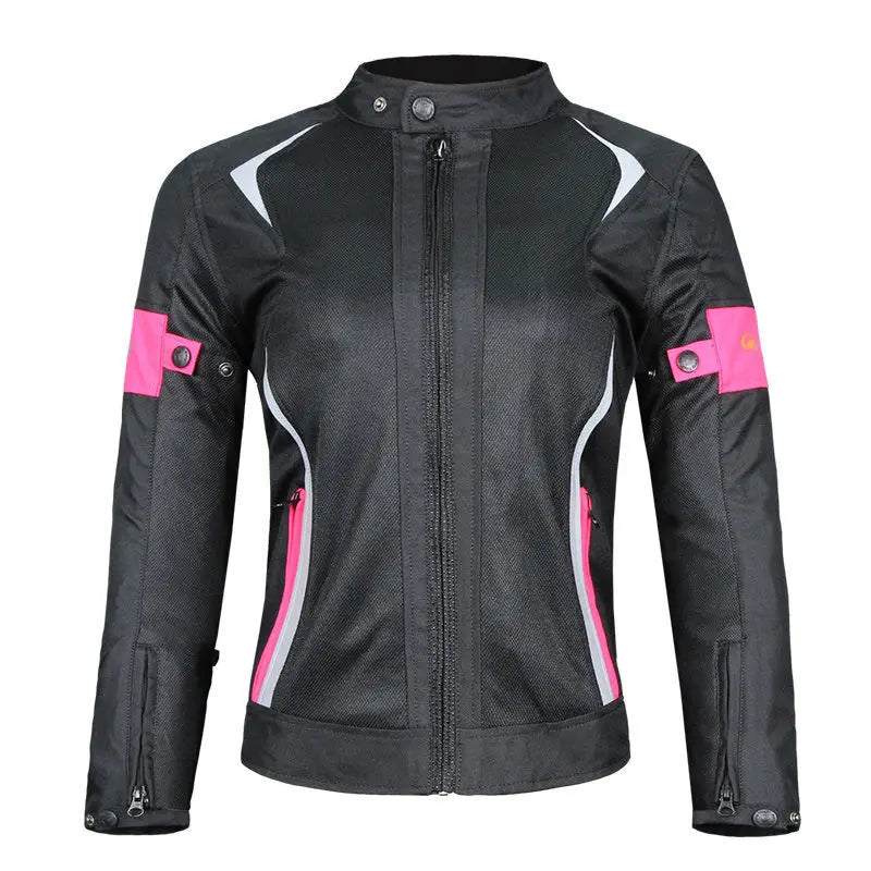 Motorcycle riding wear summer female waterproof motorcycle suit set slim-fit anti-fall four seasons racing clothing