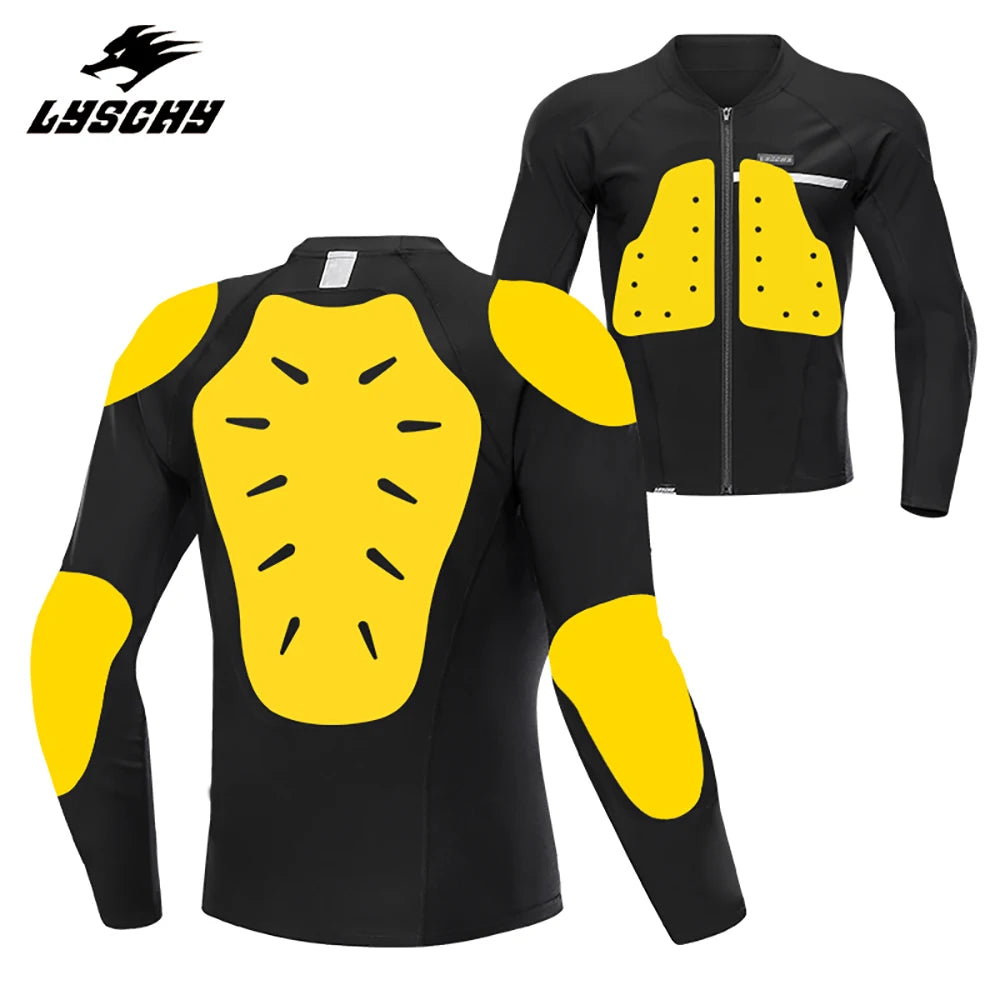 CE Level 2 Certified Motorcycle Jacket Insert Back Protector Thicken High Elasticity Rider Armor Chest Back Spine Protective Pad