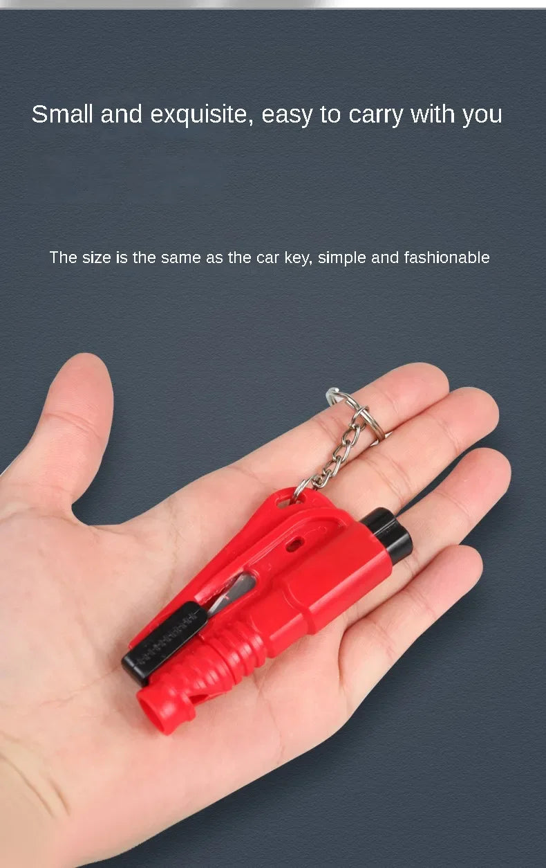 Car Safety Hammer Auto Emergency Glass Window Breaker Seat Belt Cutter Life-Saving Car Emergency Escape Hammer Survival Whistle