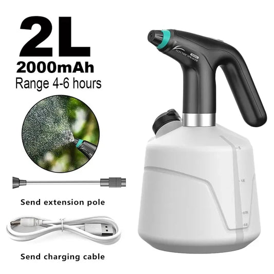 2L Electric Plant Spray Bottle Automatic Watering Fogger USB Electric Sanitizing Sprayer Watering Machine Plants Garden Tool