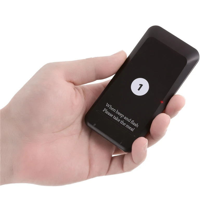 Wireless Restaurant Pager Food Truck Coasters Buzzer Pager Receiver Calling System For Bar Cafe Food Court Fast Food Shop Church
