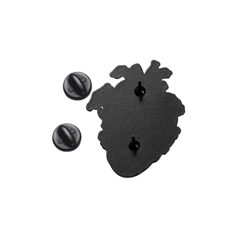 Marine Life White dragon Enamel Pins Custom Heart Organ Brooches Lapel Badges Animal Jewelry Gift for Friends