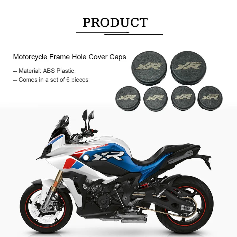 S1000XR Frame Hole Cover Caps Plug Frame Cap For BMW S1000XR Chassis Plugs S 1000XR S1000 XR 2013-2022 2017 2018 2019 2020 2021