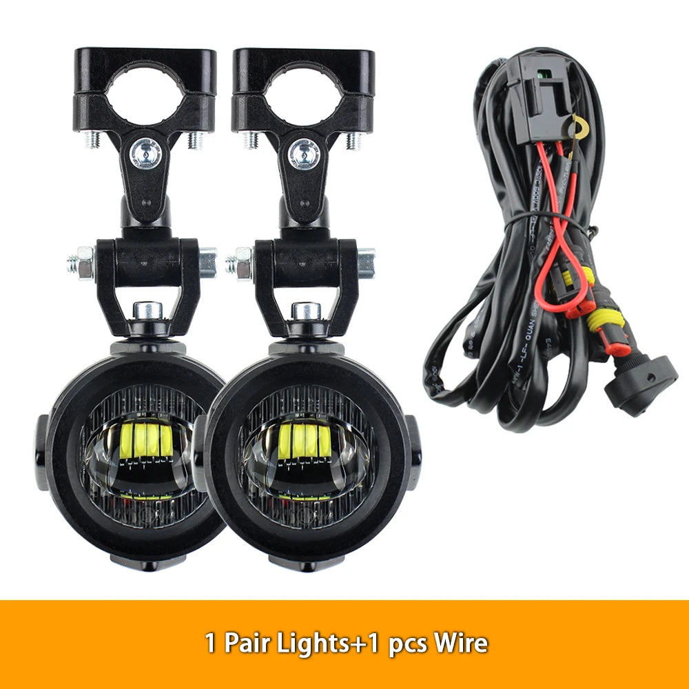 Upgrade Motorcycle fog light Auxiliary Lights Brighter Lamp 40W 6000K for BMW R1200GS F800GS F700GS F650 K1600