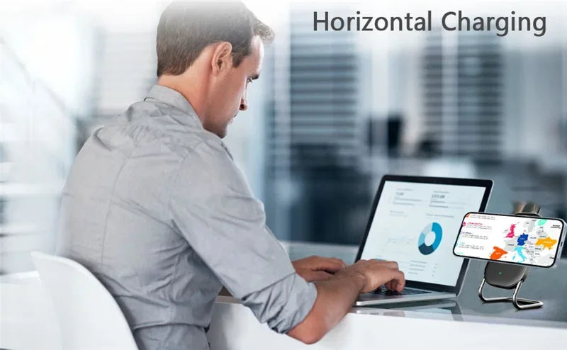 Magnetic Wireless Charger Stand Fast Charging Pad for iPhone 15 14 13 12 Pro Airpods Magnet Phone Chargers Holder Dock Station