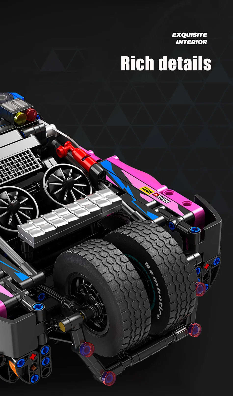 Technical Expert Off Road Sport Car Model Building Blocks City Mechanical Super Racing Vehicle Bricks Toys Children Gift 1341Pcs