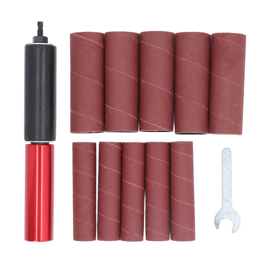1.5in Spindle Sander Adapter  Mandrel Aluminum Alloy Drill Sanding Mandrel Kit for Wood Metal