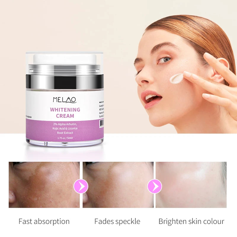 MELAO Whitening Cream Dark Skin Cream Moisturizing Brighten Face Underarm Armpit Knee Body Lotion