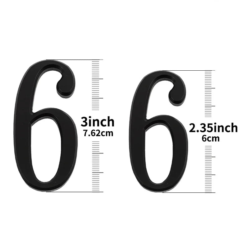 House Number Outdoor Letters Digital Outdoor Numbers for Residence Signs Door Alphabet Home Address Name Plate Hotel Residential