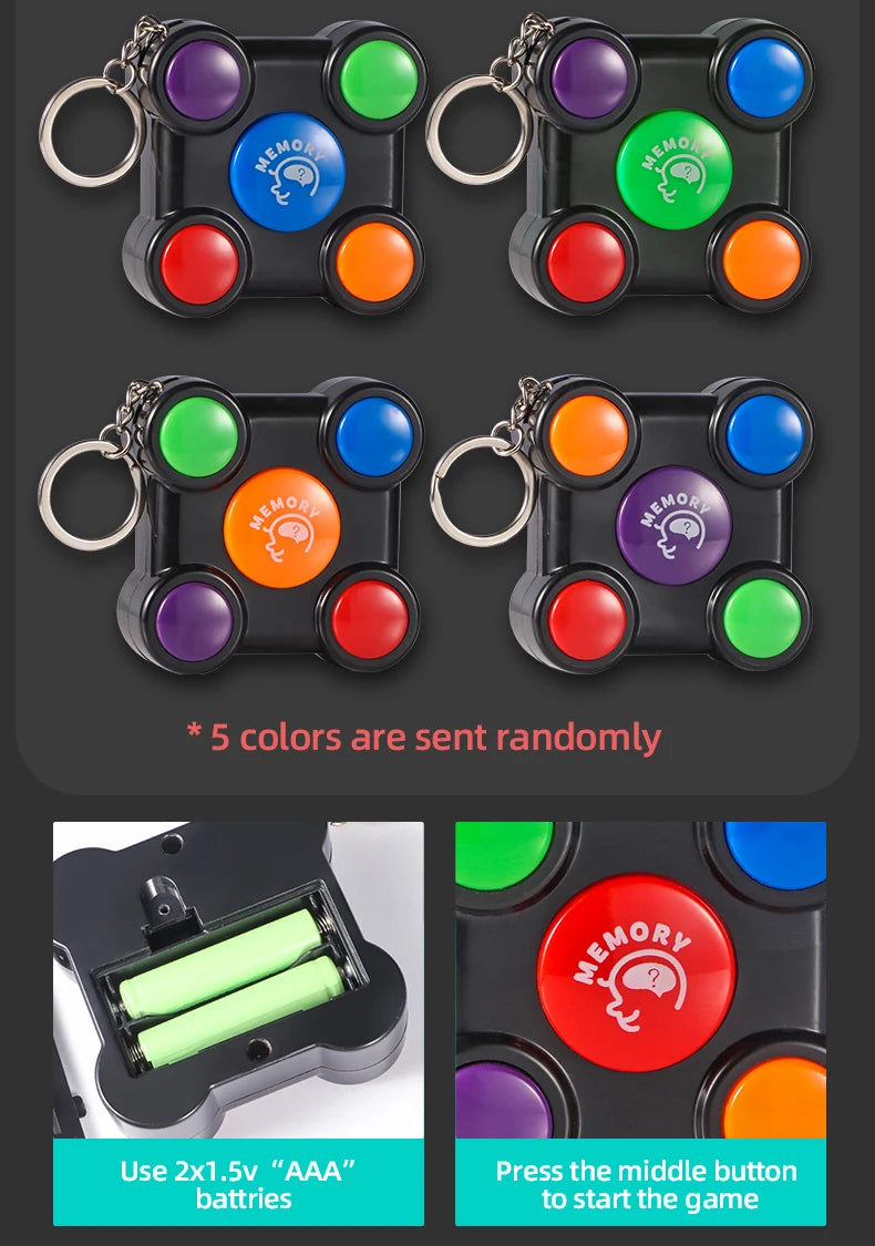 Creative puzzle mini memory game console toy - color box packaging