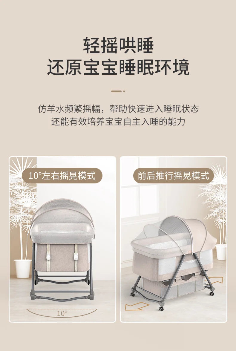 Babies Crib And Playpen Portable Baby Cot Playpen Travel Bed Multifunction Baby Crib Bed