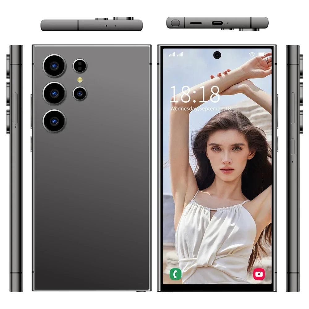 2025 New Hot S25 Ultra Original Intelligent 5g Dual Card Dual Standby Android 14 System 8000mah Battery Global Version
