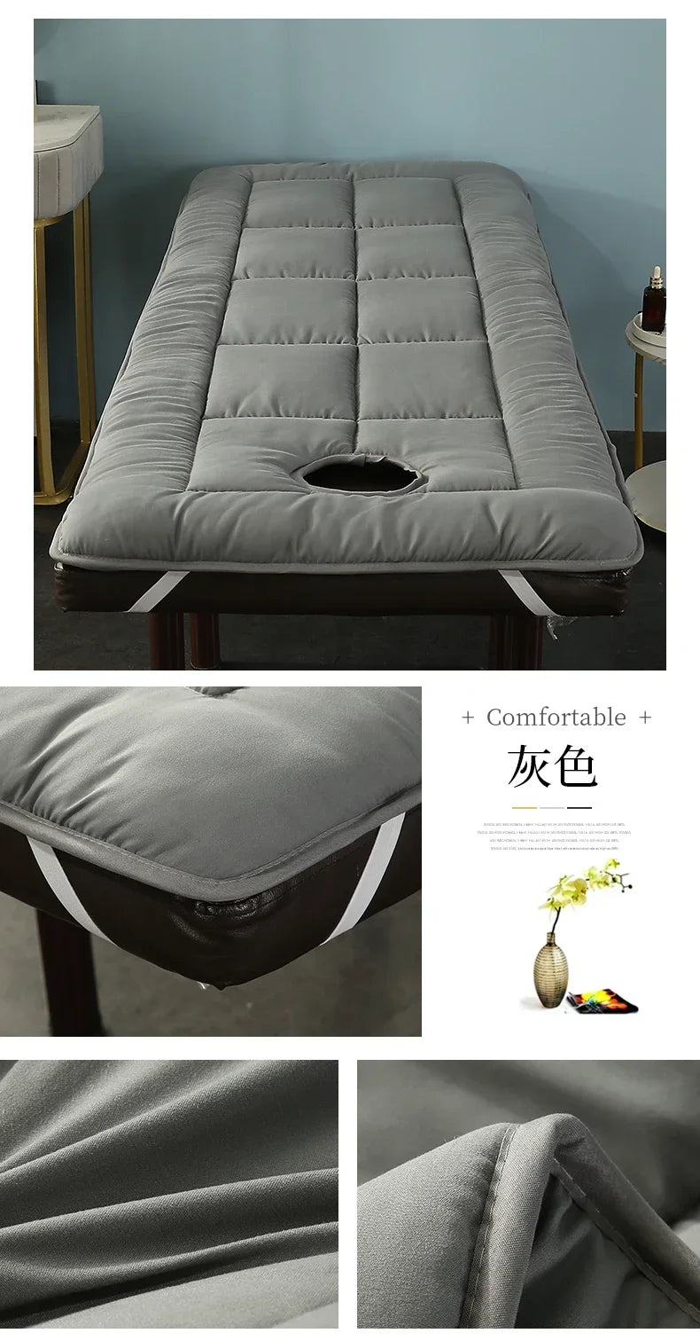 Thickened Beauty Salon Bed Cushion Mattress Anti Slip Beauty Room Bed Mat SPA Treatment Massage Bed Pad With Hole