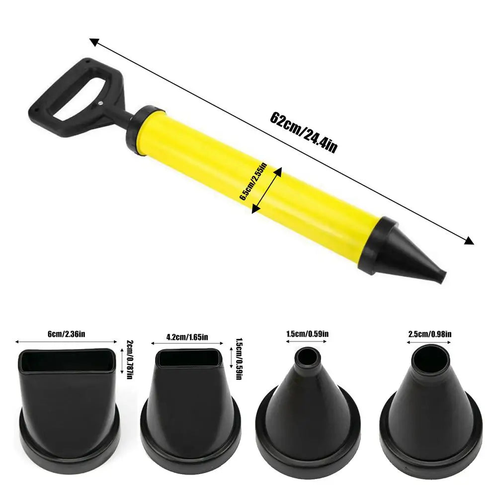 Caulking Gun Cement Lime Pump Grouting Mortar Sprayer Applicator Grout Filling Tools with 4 Nozzles Caulking Gun