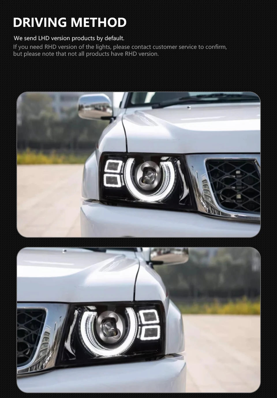 Car Lights for Patrol Y61 2005-2022 LED Auto Headlights Assembly Upgrade Defender Style Design Bifocal Lens Exterior Accessories