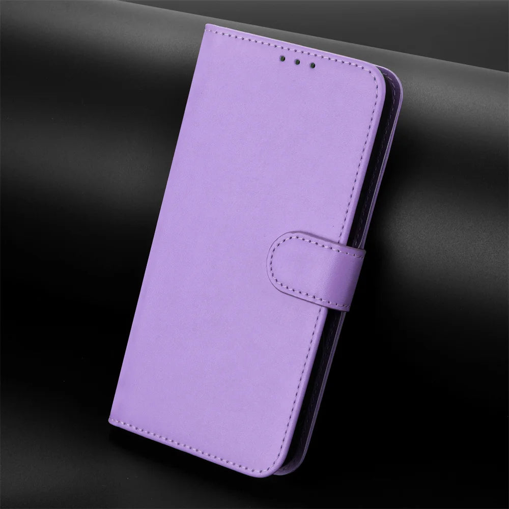 Flip Leather Phone Case for VIVO V40 V40e V40 SE V50 V50e V60 Lite T4X T4 T3X T2 Case Pinkycolor Wallet Back Cover