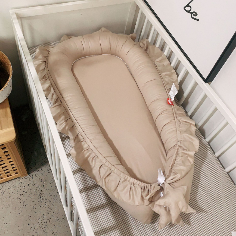 88*50*15cm Cotton Cribs Removable Sleeping Nest for Baby Bed Crib with Pillow Infant Toddler Cradle Mattress Newborn Gift