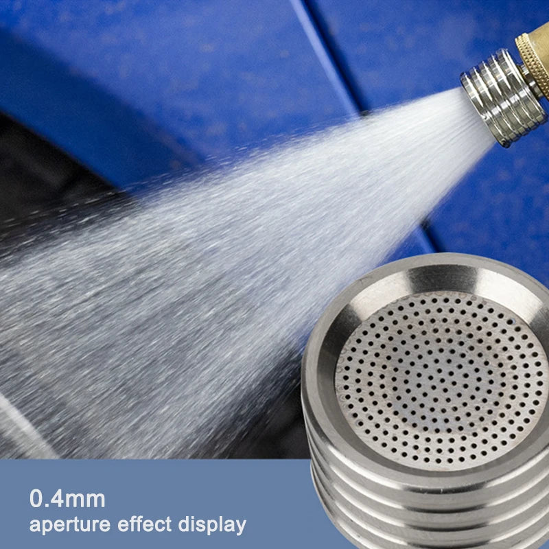 SEAMETAL Stainless Steel Shower Blades High Pressure Water Gun Interface Washing Nozzle 1/4 Quick Connect Car Wash Accessories