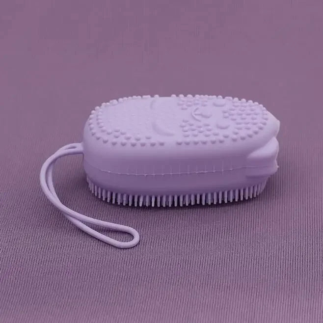 Silicone Body Scrubber Bath Exfoliating Scrub Sponge Shower Brush Exfoliator Skin Care Cleaner Dead  Remover Bathing Tools