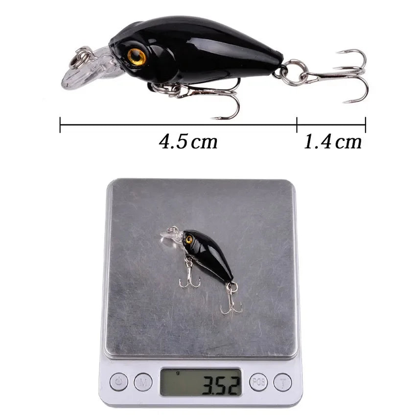 9 Pcs, Fishing Lure Set Minnow Baits Kit Wobbler Crankbaits with Hooks Hard Popper Lures for Saltwater Freshwater Trout Bass