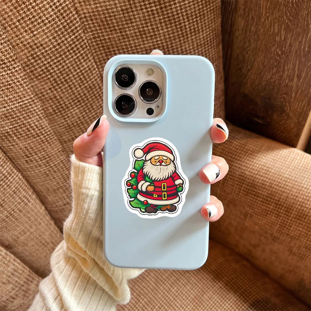 50PCS Kawaii Cartoon Christmas Art Aesthetic Stickers Pack for Kids Toy Diary Laptop Scrapbook Decoration Graffiti Sticker