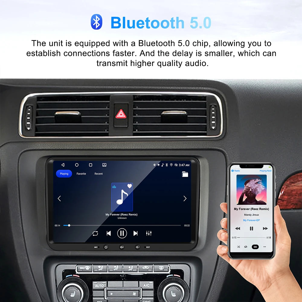 VW 9-inch Universal Android 11 Car Stereo CarPlay Head Unit Bluetooth FM Radio GPS for VW Passat Golf MK5 MK6 Jetta T5 EOS POLO